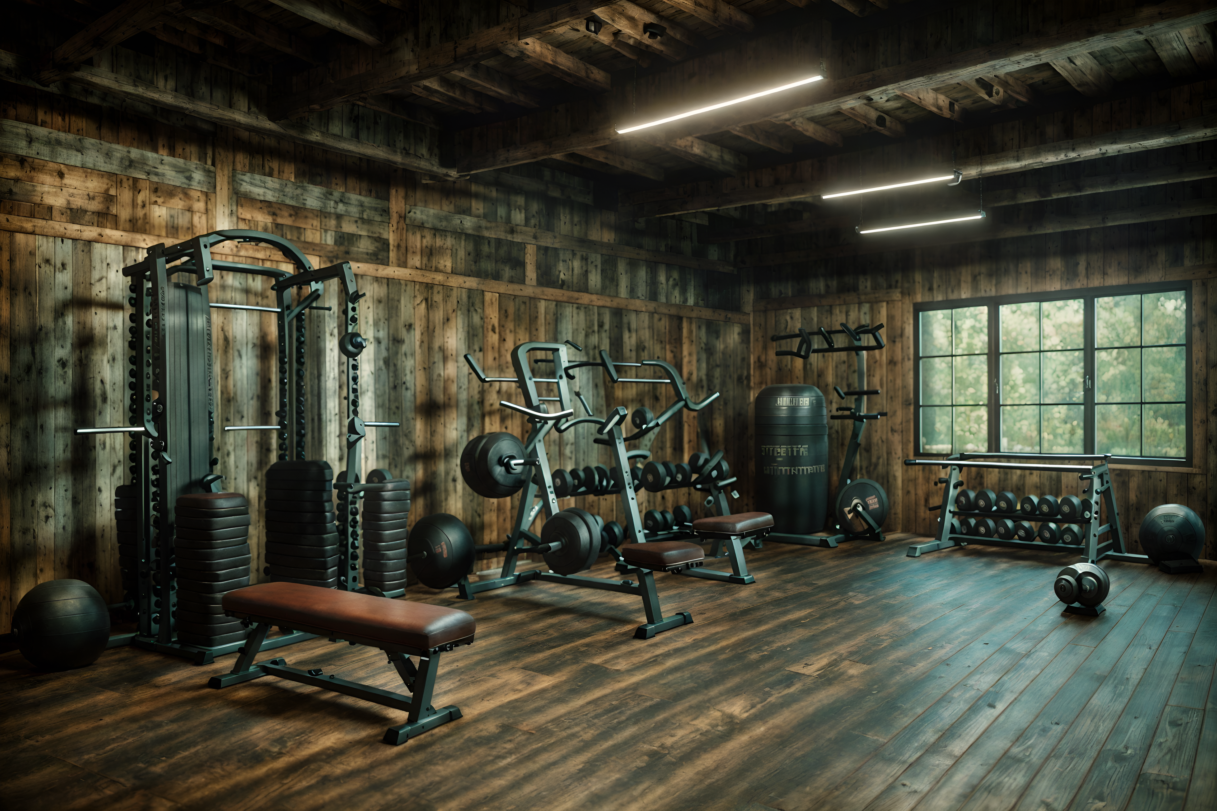 Photo From Pinterest Of Rustic-style Interior Designed Fitness Gym ...